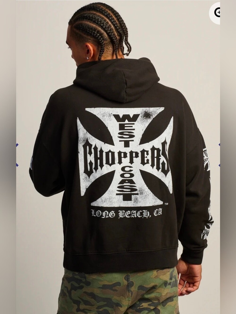 West Coast Choppers Black Graphic Hoodie